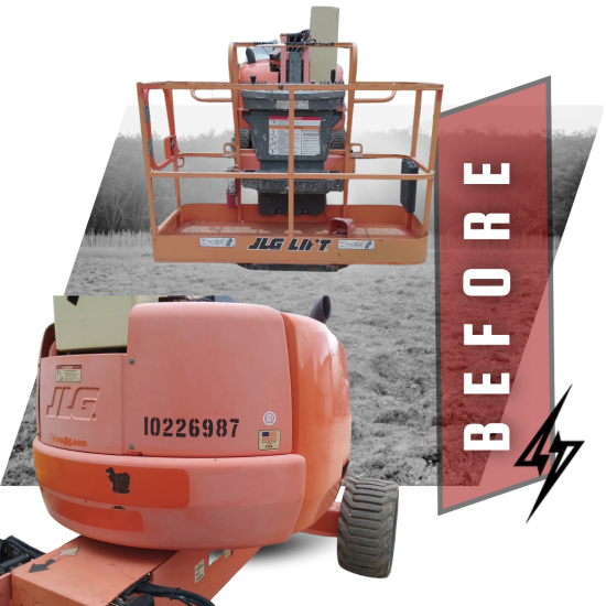 450AJ JLG Boom Before